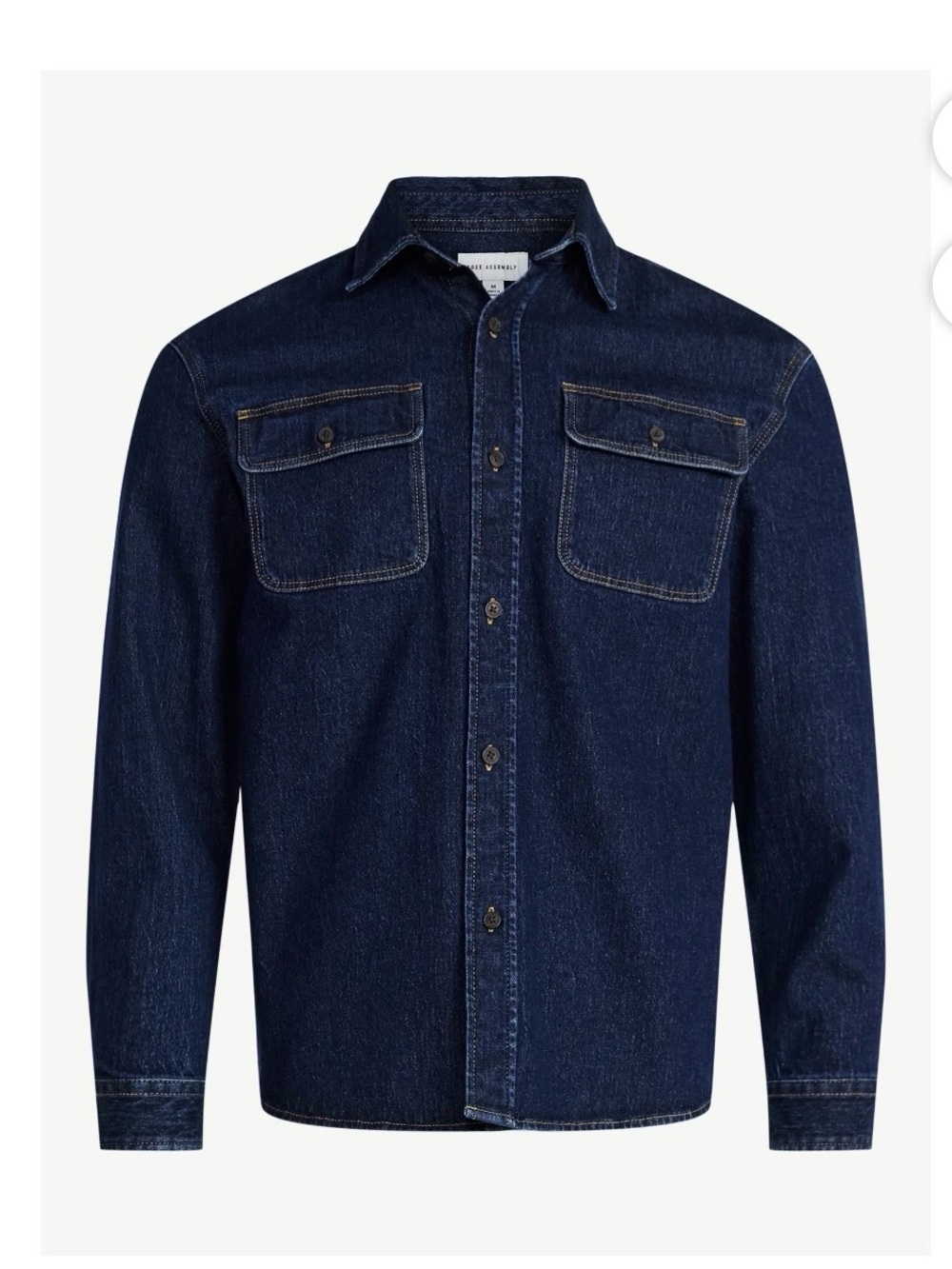 Free Assembly Dark Indigo Denim Shirt Jacket